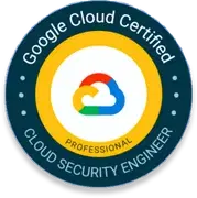 Selo Google Cloud Certified Professional Cloud Security Engineer